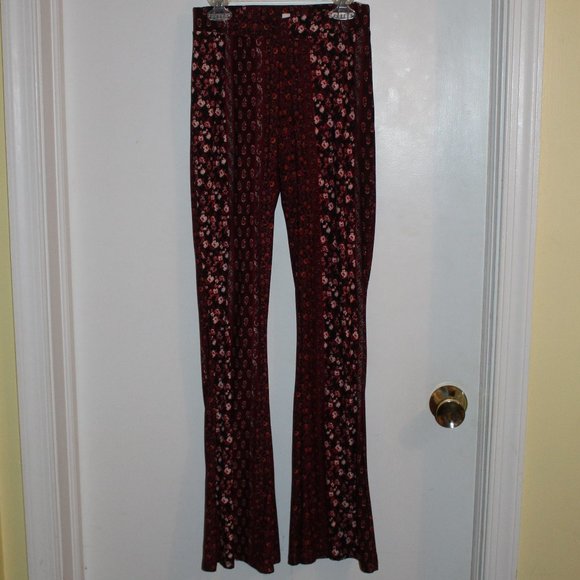 Pink Rose Knit Pants - Picture 1 of 2